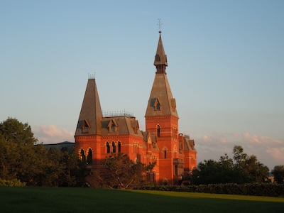LKBurke Fine Art - Sage Hall at Sunset, Print