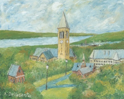 Armondo Dellasanta - View of Cornell, print