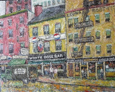 Armondo Dellasanta - White Rose Bar, circa 1960, 16x20