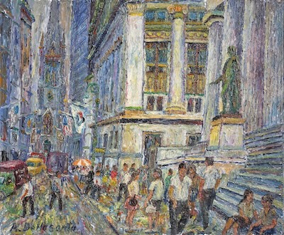 Armondo Dellasanta - Wall Street, circa 1960, 20x24
