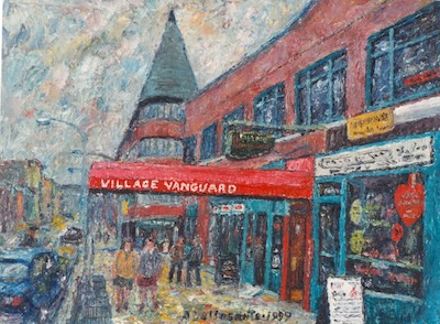Armondo Dellasanta - Village Vanguard, circa 1990, 12x16