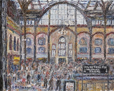 Armondo Dellasanta - Pennsylvania Station, circa 1941, 12x15