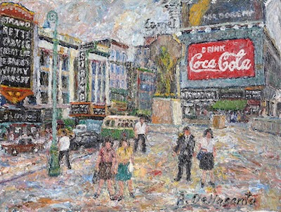 Armondo Dellasanta - Duffy Square, circa 1941, 12x16