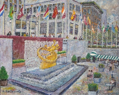 Armondo Dellasanta - Rockefeller Plaza Cafe, circa 1960, 20x24