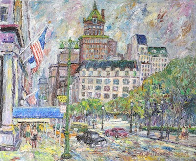 Armondo Dellasanta - Fifth Ave at 60th, circa 1960, 20x24