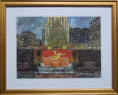 Armondo Dellasanta - Rockefeller Center Tree at Night