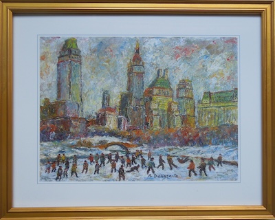Armondo Dellasanta - Skaters, Central Park, Fallen Skater