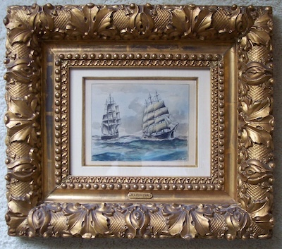 Coulter - Clipper Ships, Watercolor